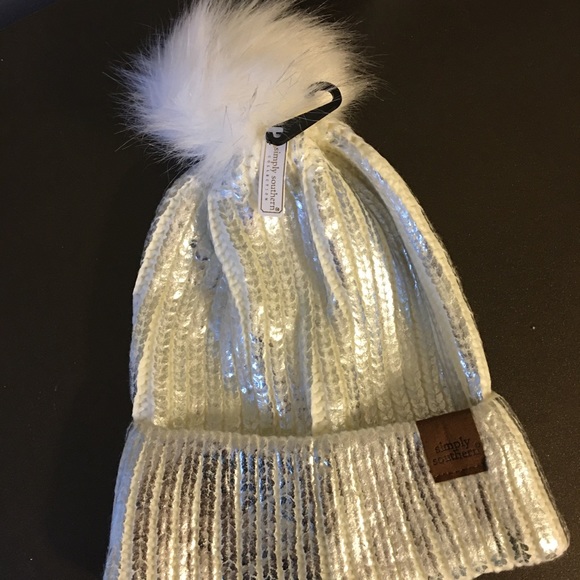 Two New Simply Southern Knitted Sparkling ✨ Hats - Picture 2 of 7